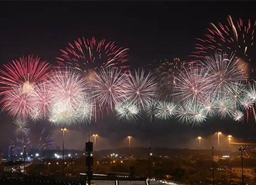 库尔勒市焰火晚会